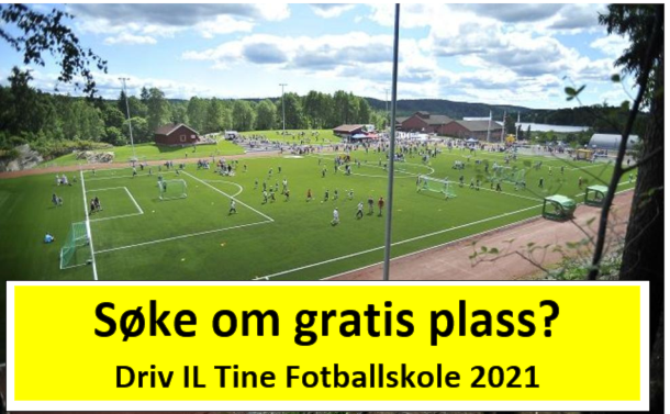 Søk om gratis plass på Driv IL Tine Fotballskole 2021